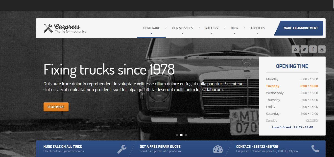 car-repair-wordpress-theme-template