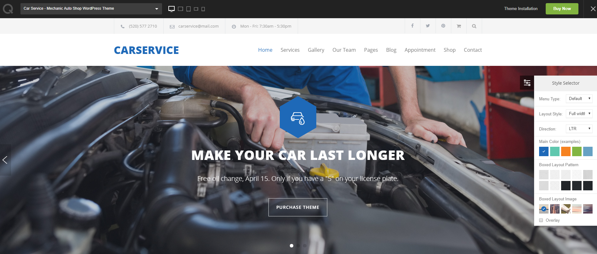 Car-service-wp-theme