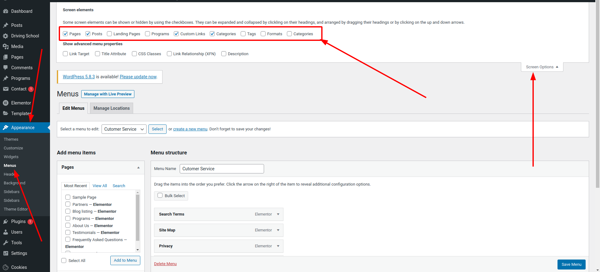 How do I add in program to the menu options? - SmartDataSoft