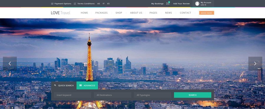 Love Best Travel Agency WordPress Themes