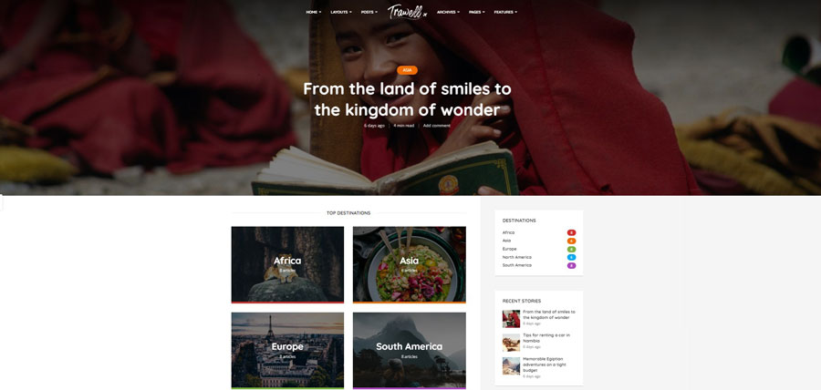 Trawell Travel Theme for WordPress