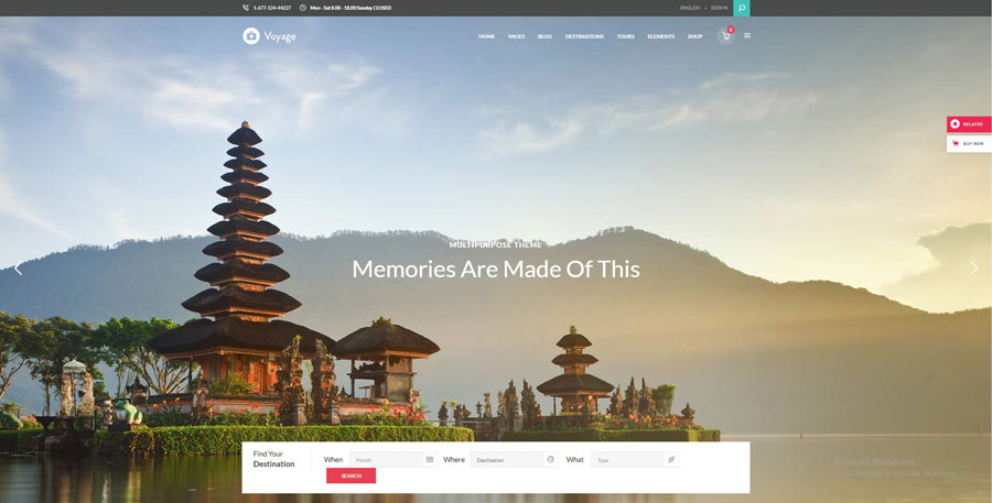 Voyage WordPress Travel Theme