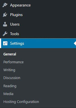 Wordpress Settings